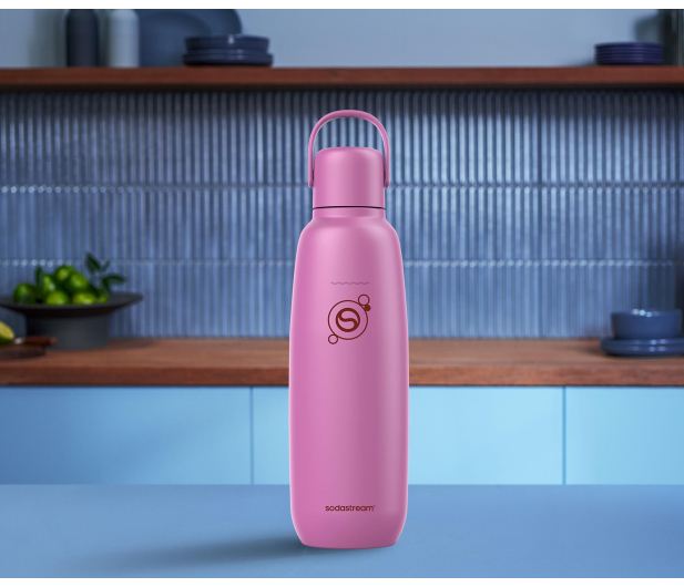 SodaStream Butelka termiczna Fizz&Go w kolorze różowym 0,9l - 1533422 - zdjęcie 2